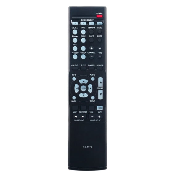 Zdalamit Replacement Remote Control fit for Denon AV Receiver AVR-1513 DHT-1513BA AVR-1612 AVR-1622 RC-1170 Sub Remote RC-1180