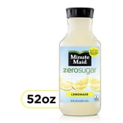 Minute Maid Zero Sugar Lemonade Juice, 52 fl oz Bottle