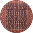 thumbnail image 1 of Ahgly Company Machine Washable Indoor Round Traditional Orange Salmon Pink Area Rugs, 4' Round, 1 of 7