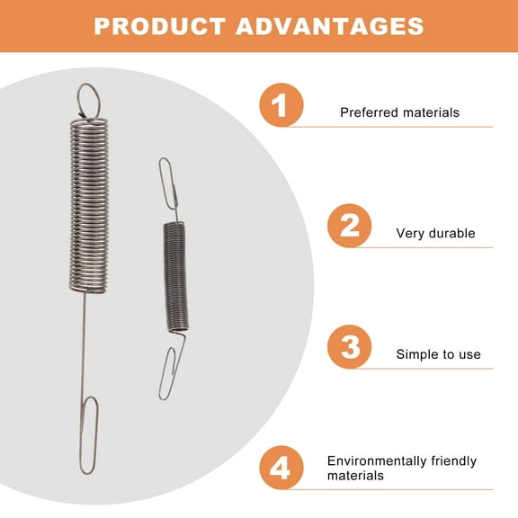 FRCOLOR  4 Pcs Lawn Mower Accessories Grass Trimmer Spring Replacement