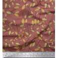 thumbnail image 1 of Soimoi Brown Viscose Chiffon Fabric Clover Floral Print Fabric by Yard 42 Inch Wide, 1 of 1