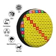 thumbnail image 4 of Naloa Multiplication Table2 PVC Leather Spare Tire Wheel Cover Spare Tire Cover, for Car Truck SUV Camper Trailer Universal Fit(14-17in)-15 inch, 4 of 6