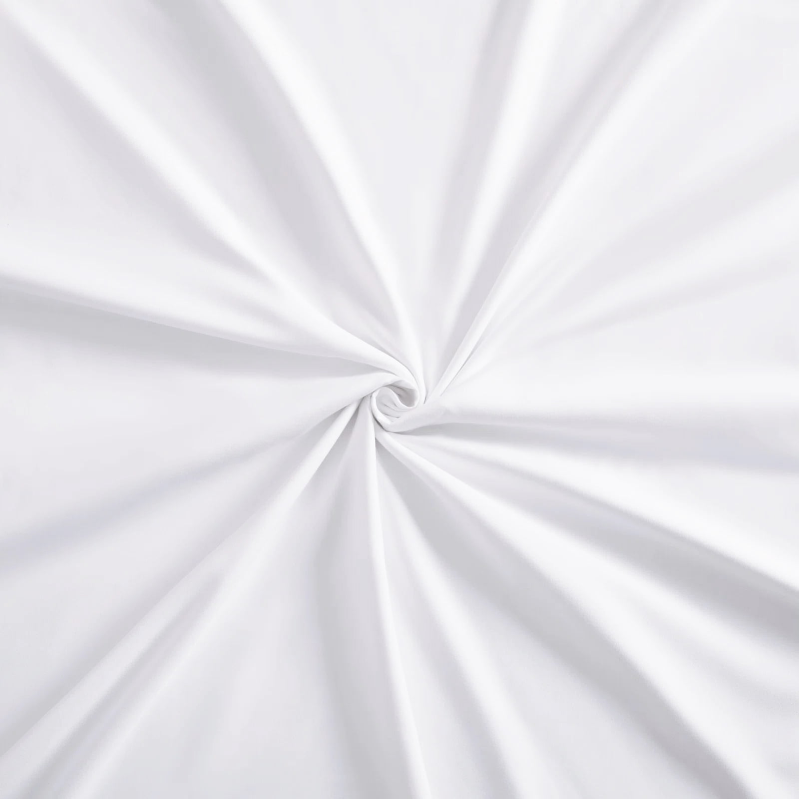 Delara Organic Cotton Percale King Flat Sheet, 400 TC GOTS Certified, Smooth Moisture-Wicking Soft Breathable Bedding, White 108"x105"