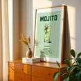 thumbnail image 3 of Mojito - La Habana Cuba Illustration Cocktail Kitchen Decor Typography Modern Art Pop Art Humor Bar Unframed Wall Art Print 40 x 60 inches, 3 of 60
