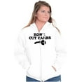 thumbnail image 3 of How Cut Carbs Cutter Foodie Pizza Zip Up Hoodie Men's Women's Brisco Brands L, 3 of 6