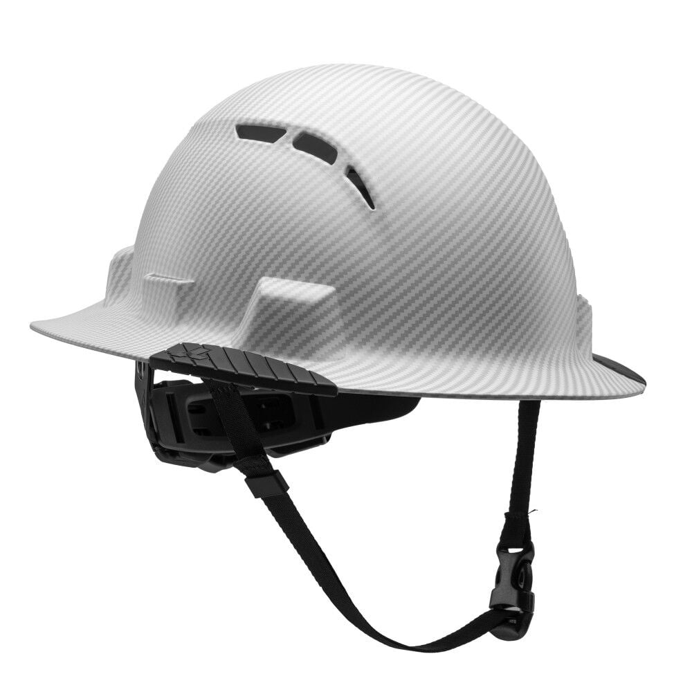 Lift Safety Idax Full Brim - Vented Hard Hat, White