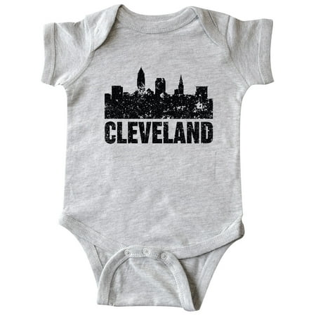 

Inktastic Cleveland Skyline Grunge Gift Baby Boy or Baby Girl Bodysuit