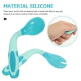 thumbnail image 3 of MasteelfCA 1 Set of Left-handed Toddler Stainless Steel Spoon Baby Fork Kids Spoon Fork Kit Toddler Utensil, 3 of 9