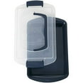 thumbnail image 1 of Wilton Non-Stick Diamond-Infused Navy Blue Oblong Baking Pan With Cover, 9 x 13-Inch, 1 of 1