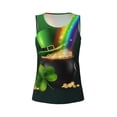 thumbnail image 4 of Xecao St. Patrick's Day4 print women's scoop neck, loose-fit workout tank tops for the gym., 4 of 9