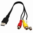 thumbnail image 5 of USB to 3RCA Cable USB Female to 3 RCA Rgb Video AV Composite Adapter Converter Cable Cord Connector-2025, 5 of 5