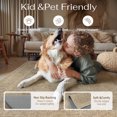 thumbnail image 4 of BERTHMEER 2'x6' Runner Rugs for Hallway Kitchen Entryway Bedroom Bathroom Entrance Oriental Floral Vintage Farmhouse Machine Washable Non-slip Traditional Distressed rugs, Golden Brown, 4 of 6
