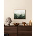 thumbnail image 2 of Drsoum Framed Canvas Wall Art Vintage Classical Oil Painting Green Pine Tree Forest Room Decor for Bathroom Bedroom Living Room - 11x14in Natural Framed, 2 of 7