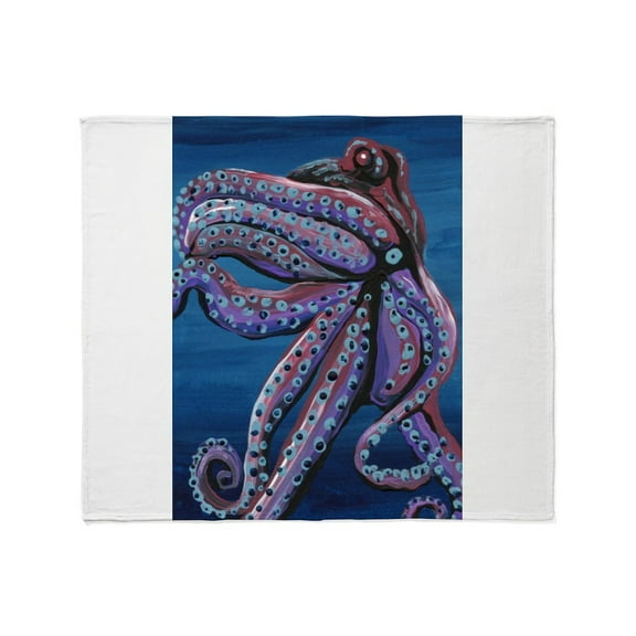 CafePress - Purple Octopus Throw Blanket - Soft Fleece Throw Blanket, 50"x60" for All Ages
