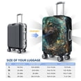 thumbnail image 5 of Goofa Artistic Light Dot Wolf、 Pattern Luggage Covers For Suitcase,Suitcase Cover Protector Fit 18-32 Inch Luggage-X-Large, 5 of 9