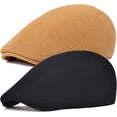 thumbnail image 1 of LAICAIW Men Cotton Newsboy Cap Soft Fit Cabbie Hat, 1 of 7