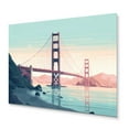 thumbnail image 2 of Designart "Iconic Golden Gate Bridge in San Francisco II" City Metal Wall Art Prints, 2 of 5