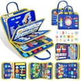 thumbnail image 1 of Juguetes Montessori Urmywo de Busy Board para niños de 1 a 4 años con 12 actividades, 1 of 8