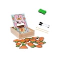 thumbnail image 2 of Juego de alimentación de conejos para niños Juego de alimentación de conejos Juguete de ensamblaje práctico de dibujos animados fácil de transportar, 2 of 8