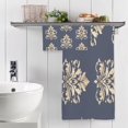 thumbnail image 5 of Decorative Pattern 2 Piece Cotton Bath and Face Towel Set Soft and Absorbent, for Beach Pool Bathroom, 5 of 7