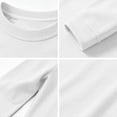 thumbnail image 6 of Fabrcox Long Sleeve Shirts for Men Crew Neck Raglan Shirt Men Lightweight Breathable Sun Protection Going Out Athletic Men Workout Shirts White XL, 6 of 7