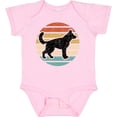 thumbnail image 3 of Inktastic German Shepherd Silhouette Vintage Retro Boys or Girls Baby Bodysuit, 3 of 5