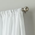 thumbnail image 3 of Curtainworks Flounced Polyester Light Filtering Poletop Single Panel Curtain, White, 42" x 84", Adult, 3 of 5