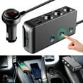thumbnail image 4 of 3Way 12V Multi Car Cigarette Splitter Lighter Socket 4USB Plug Charger Adapter, 4 of 11