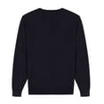 thumbnail image 3 of Krumba Men's Cotton Oversized V-Neck Classical Pull-on Sweater 4XL Black, 3 of 7