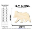thumbnail image 2 of Unfinished Wood Bear With Santa Hat Shape | DIY Craft Cutout | up to 46" DIY 36" / 3/4", 2 of 3