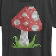 thumbnail image 3 of Instant Message - Cross Stitch Mushroom - Women's Short Sleeve Graphic T-Shirt, 3 of 6
