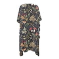 thumbnail image 2 of Xoenoiee Mushroom Daisy Flower Leaves Print Women's Swimsuit Cover Up 2026 Summer Lightweight Cardigan Short Sleeve Boho Kimono Oversized Open Front Sweater Tops, 2 of 7