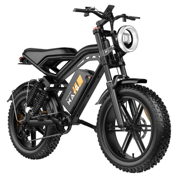 GlobalKeep Electric Mountain Bike for Adults, Peak 1500W Motor, 20"x4" Fat Tire E Bicycle, 48V/20Ah Battery UL2849