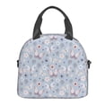 thumbnail image 2 of Goofa Blue Butterfly Pattern Lunch Bag ,Insulated Lunch Box, Small Leakproof Cooler Food Lunch Containers Reusable High Capacity Lunch Tote Bags, 2 of 8