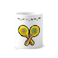 thumbnail image 1 of Raqueta Mexicon cultura elemento ilustracion amarillo Taza de cepillo de dientes, 1 of 3