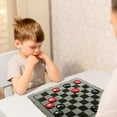 thumbnail image 6 of Trimate: 3-In-1 Giant Checkers & Tic Tac Toe - Jumbo 25.6" Square Rug, 2 Player Game Set, Indoor-Outdoor Family Fun, Portable & Easy To Set Up, Age 4+, 6 of 7