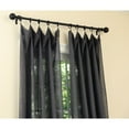 thumbnail image 3 of Classic Linen Rod Pocket Single Curtain Panel Dark Grey 52"x84" 84 Inches, 3 of 5