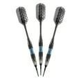 thumbnail image 2 of Viper Bobcat Adjustable Weight Soft Tip Darts with Storage/Travel Case: Black Coated Brass, Blue Rings, 16-18 Grams, 2 of 4