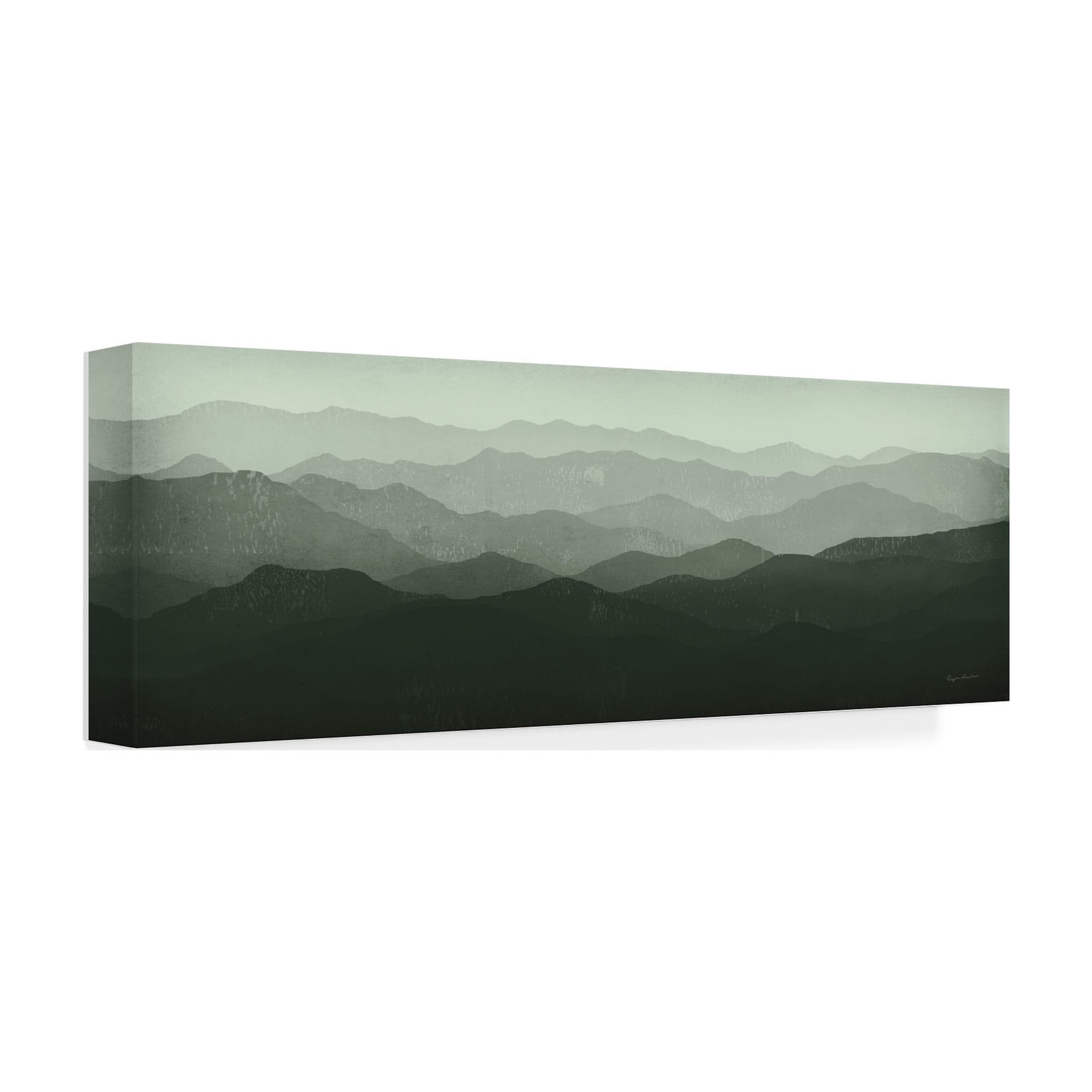 Trademark Fine Art Animals Canvas Art ' Green Mountains Panorama ' by Ryan Fowler