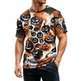 thumbnail image 5 of Kopltyrfg Halloween Shirts Mens Halloween Pumpkins Novelty Funny Scary Graphic Tee Costume Crew Neck Short Sleeve Shirts Green M, 5 of 7