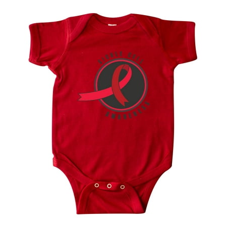 

Inktastic Sickle Cell Awareness with Red Ribbon in Circle Gift Baby Boy or Baby Girl Bodysuit
