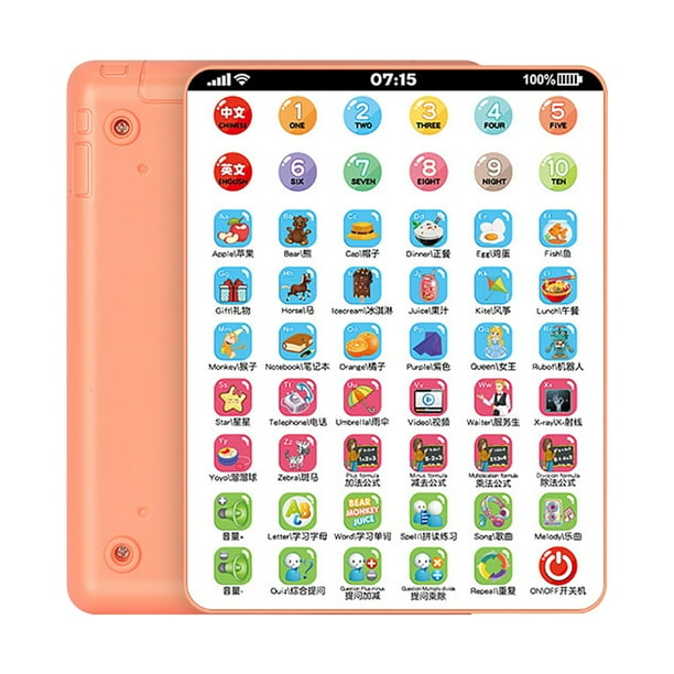 Máquina de lectura en tableta para niños Educación navideña para niños Máquina de educación temprana