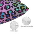 thumbnail image 3 of Fotbe Rainbow Animal Skin Funda de Almohada Decorativa Estilo Occidental, Lujo en Algodón, Fundas para Almohadas King, Cojín Estampado para Decoración del Hogar-16"x24", 3 of 6