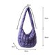 thumbnail image 1 of Bolsos de hombro acolchados para mujer, bandoleras plisadas, de colores sólidos, a la moda xuanjing unisex, 1 of 2