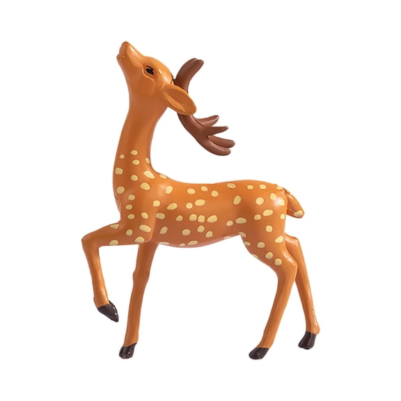 WUJGXI Mini Deer Animal Modeling Outdoor Garden Party Landscaping Figurines Ornament Decoration