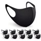 thumbnail image 1 of Mascarilla de seda de hielo unisex lavable y reutilizable (10 piezas) Negro, 1 of 5