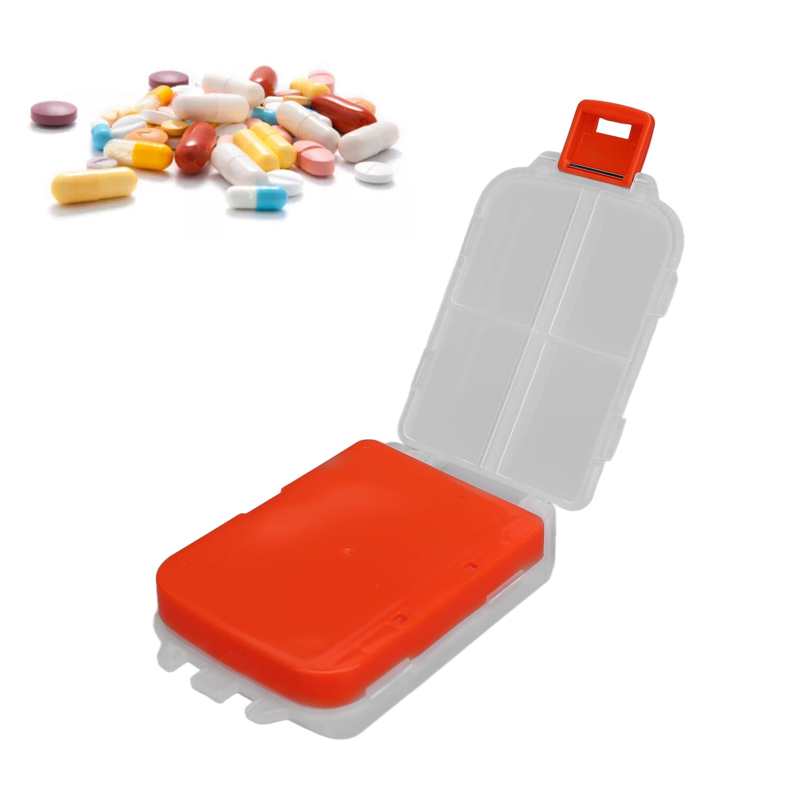 Travel Pills Organizer, Foldable Pills Organizer Travel Pills Holder For Purse Pills Travel Case 3 Layers 7 Day Weekly Pills Case Organizer For Daily
