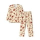 thumbnail image 1 of Balery Red Wine Pijama para Hombre de Dos Piezas con Manga Larga, Conjunto de Dormir y Descanso Suave con Bolsillos-XX-Large, 1 of 7