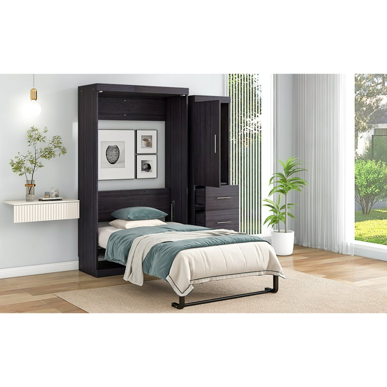 Twin murphy bed sale cabinet