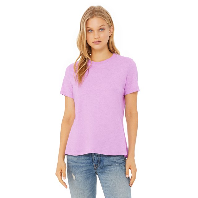 Bella + Canvas T-Shirt à Manches Courtes Décontracté Heather pour Femmes